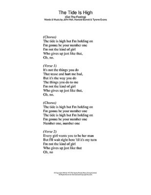  The Tide Is High - Un himno reggae que te transporta a las playas paradisíacas con su ritmo contagioso y letras evocadoras